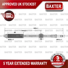 Fits Ford Focus C-Max 1.4 1.6 dCi 1.8 2.0 Baxter Rear Brake Hose #2 3M512282GD