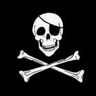 PIRATE JACK RACKHAM BANDANA FLAG 20'' x 20'' - PIRATES FLAGS 50 x 50 cm - BANNER