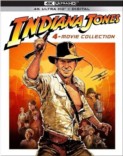 Indiana Jones 4-Movie Collection [New 4K UHD Blu-ray] Boxed Set, 4K Mastering, - Afbeelding 1 van 1
