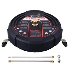 15 Inch Pressure Washer Surface Cleaner Attachment with Wheels, with 2 Power ...