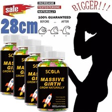  1 BEST-MALE ENLARGER THICKER LONGER BIGGER 4" GROWTH ENLARGEMENT 60 CAPSULES