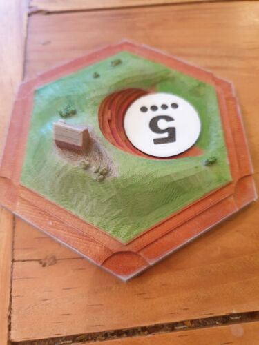 3d printed catan tiles home made and numbers, brand new - Picture 11 of 16