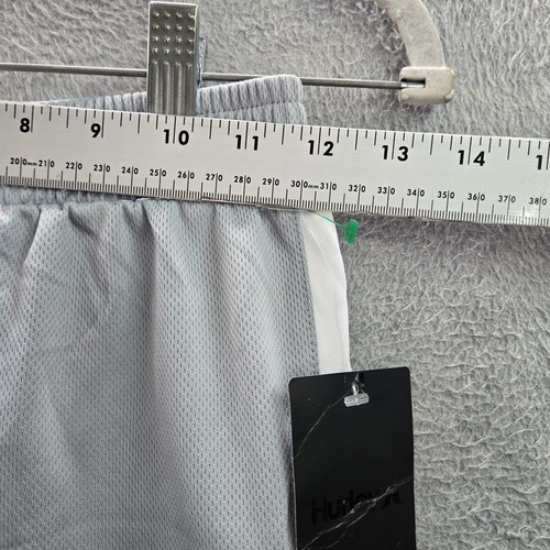 Hurley Boys Activewear Shorts M Wolf Gray Logo 8" Inseam Polyester Logo NWT READ - Picture 7 of 12