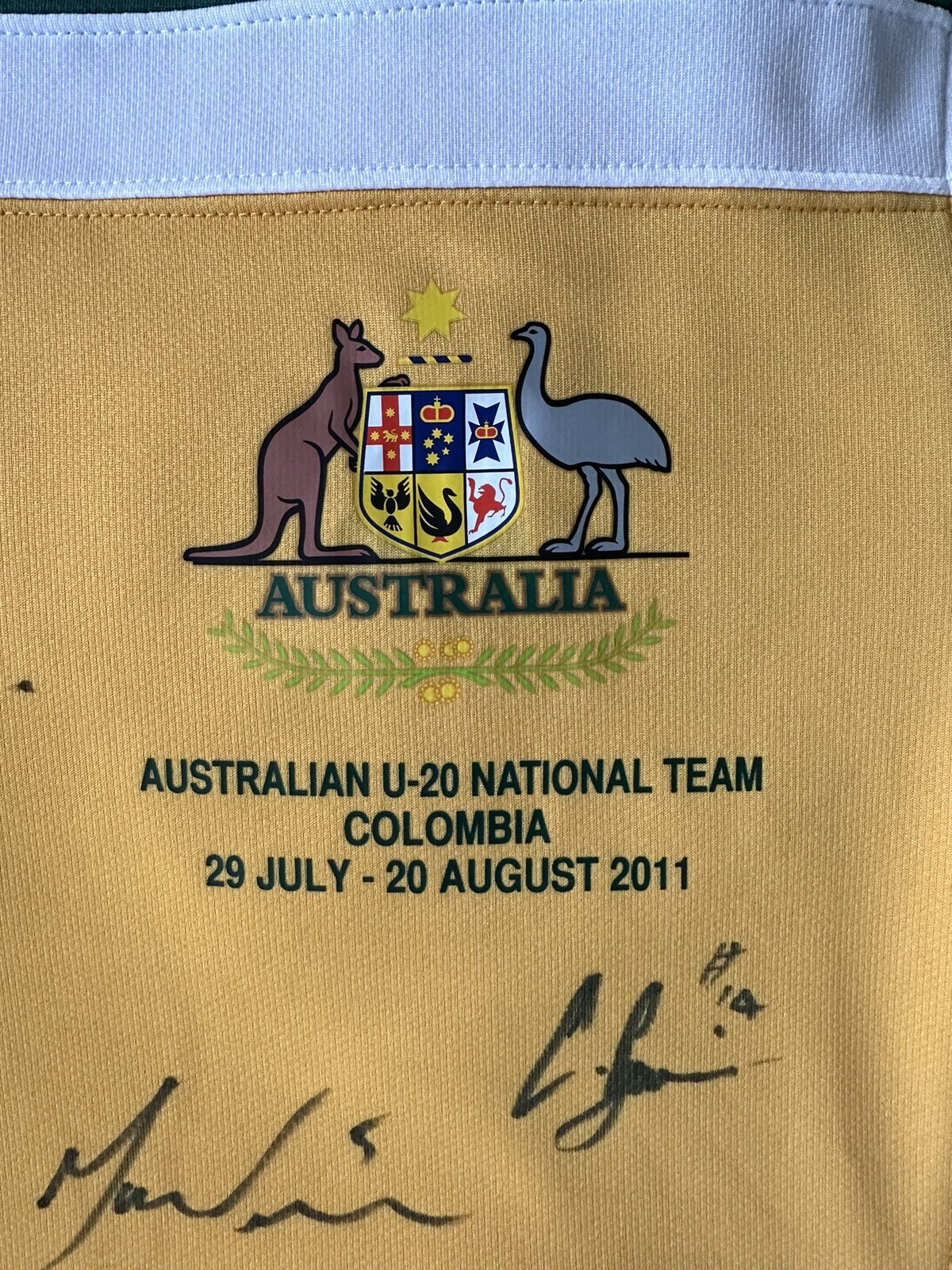 2011 U20s World Cup Socceroos Signed Jersey eBay
