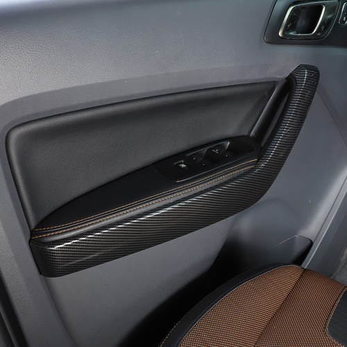 ABS Carbon Car Interior Door Handle Panel Cover Trim For Ford Ranger 2015-2021 - Picture 5 of 12
