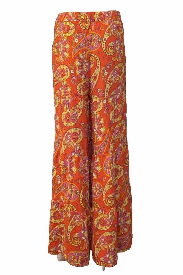 Sportsgirl Hippie Wide Leg Flare Pants Womens Size 10 Viscose Elastic