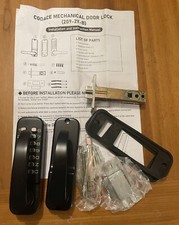 Mechanical Door Lock, Keyless Coded Push Button Combination Lock, 14 Buttons.