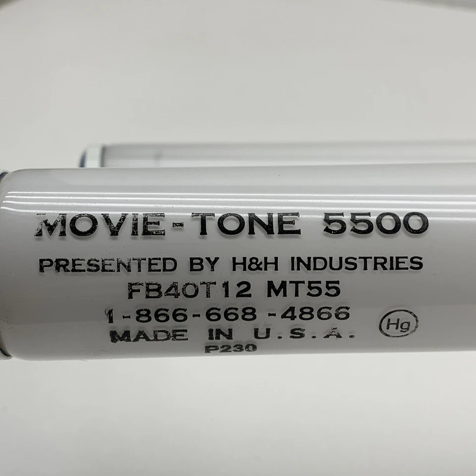 (4Pack) Movie-Tone FB40T12 MT55 Fluorescent 40W U-Lamp Light Bulb 5500K Daylight - Image 3 of 4