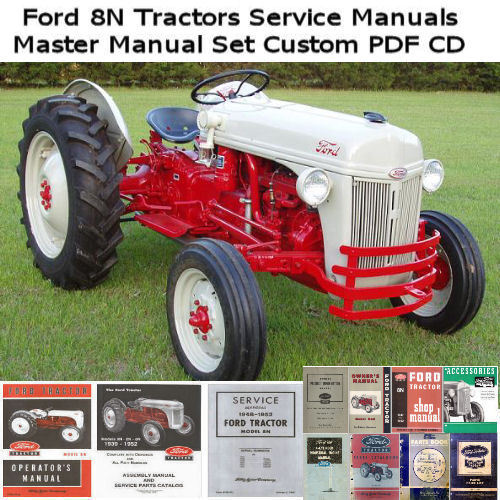 Ford 8n 9n Tractor Service Manual Repair Manuals Custom Computer CD - Picture 1 of 1