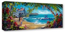 Hawaiian Hideout- Steve Barton - Treasure On Canvas Disney Fine Art Lilo Stitch