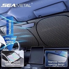 Car Windshield Sun Shade Foldable 145cm x 80cm UV Protection 1pc Oxford c- 1 pc