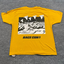 Vintage Champion Lamborghini Countach Race Con 1 Shirt Large 22x27 Yellow