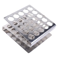 Silver Stainless Steel Test Tube Holder for School Laboratory Supplies