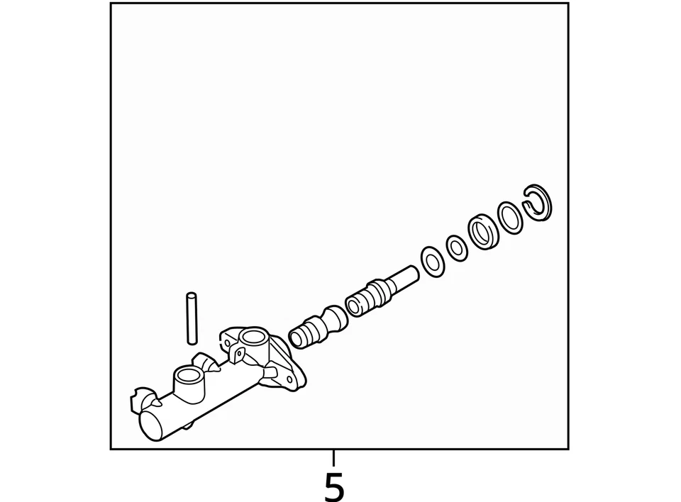 Brake Master Cylinder Fits 11-16 EQUUS 1697501 Foto 4 de 4