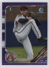 2019 Bowman Draft Chrome Purple Refractor /250 Tommy Henry #BDC-197 3hd