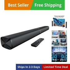 Soundbar per Smart TV, Soundbar con Bluetooth/ARC/Opt/AUX Connect, Auto Vol...