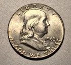 1963 AU Franklin Silver Half Dollar 90% Silver Coin
