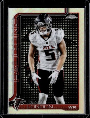 2025 Topps Chrome #12 Drake London Lightboard Logo