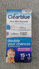 Clearblue Advanced Digital Ovulation Test Kit, 16 Count, EXP 08/14/2027