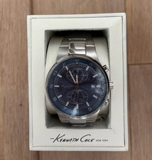 Kenneth Cole New York KC3500 Chronograph Herrenuhr Blau NEU OVP Etikett