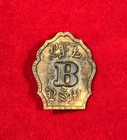 SCARCE CIVIL WAR PENNSYLVANIA STATE FIRE ZOUAVE MILITIA COMPANY B HAT PIN