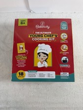 Baketivity Kids Cooking Tool Set Complete Chef Hat Apron Utensils Mixing Bowls