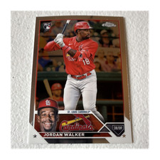 ‘23 Topps Chrome Jordan Walker Rookie Card #209 Cardinals Silver Border. rookie card picture