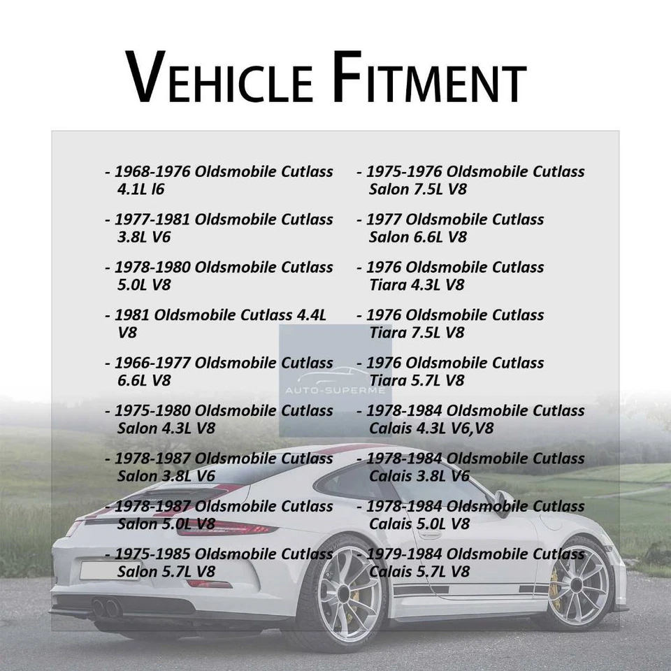 Termostato de refrigerante de motor para Oldsmobile Custom Cruiser 1975-1979 6,6 L Foto 3 de 4