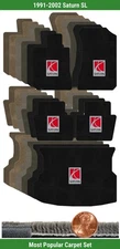 Custom Ultimat Carpet Mat Set for 1991-2002 Saturn SL w/Logo (5 pieces) #1217