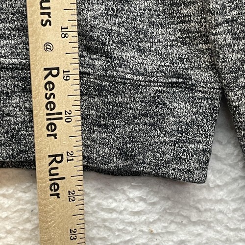 Madewell Shirt Womens Medium Gray Marled Crewneck Pullover Long Sleeve F5408 - Picture 9 of 10