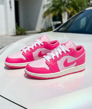 Nike Air Jordan 1 Low Valentines Day Pink White 553560-661 GS Womens Shoes New