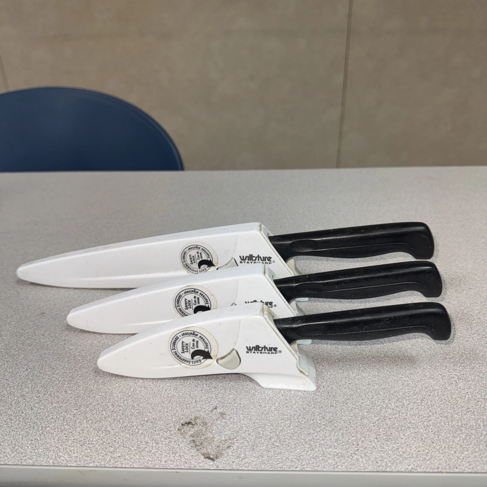 Wiltshire stay sharp knife Set Of Three w/sharpener