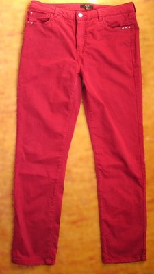 1.2.3 Paris Jeans Hose rot 40 38 stretchig Zustand sehr gut Maße im Text