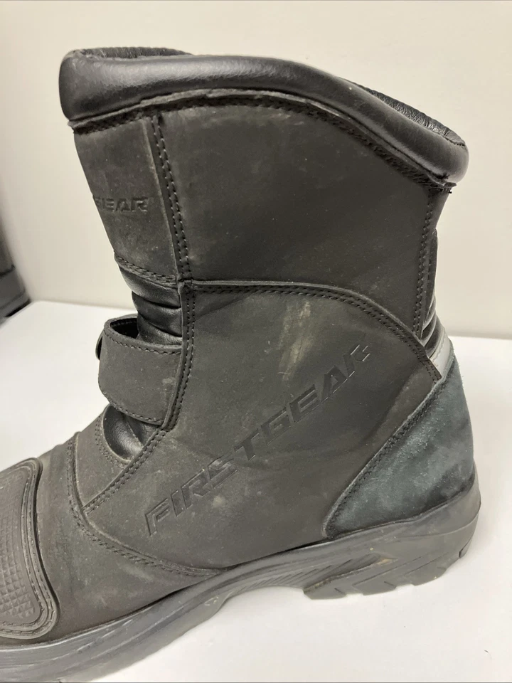 FirstGear Timbuktu Mens Waterproof Motorcycle Boots Black 10 - Image 4 of 4
