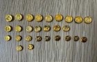 Playmobil  Vintage Coins set x27 for ship pirate Western - 3550 3750 3551 3949