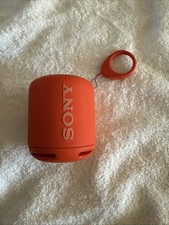 Sony SRS-XB10 Wireless Bluetooth Speaker Red Orange Portable Tested Working