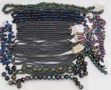 BEAD LOT Czech Glass 3mm Iris Purple Green Window Drops Rounds Gunmetal Gray