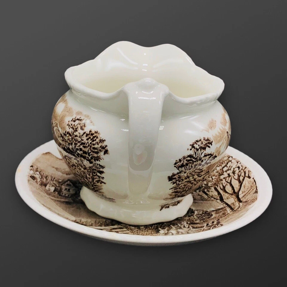 Juego de platillos crema de colección Westmorland Wood & Sons New England Burslem artículos de transferencia Foto 4 de 4