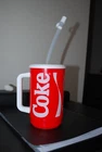 Vintage Coke Coca-Cola Whirley Cup 32 oz Red Travel Mug Cup