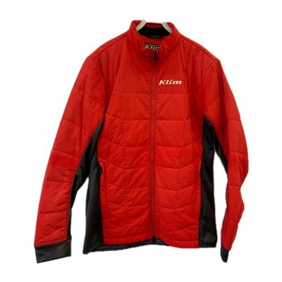 Klim Override Alloy Jacket Red Black Mid-Layer Technical Puffy Mens M Auth #88