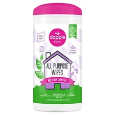 Plant-Based Baby Cleaning Wipes with Lavender Scent - Gentle and Soft - 75 Count