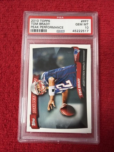 2010 Topps TOM BRADY Peak Performance #PP7 - PSA 10 Patriots