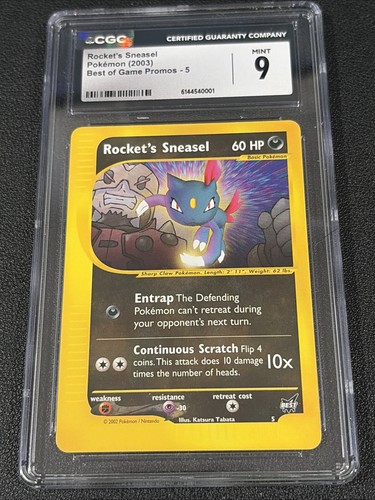 Rocket's Sneasel graded CGC 9 for sale on eBay