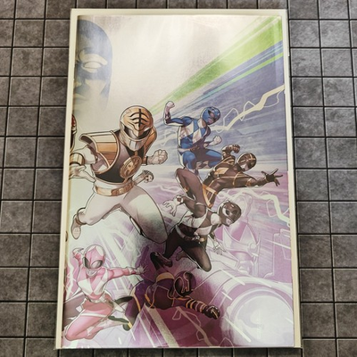 #ad Mighty Morphin Power Rangers #50 Campbell Wraparound Foil Variant C UNREAD NM $7.38