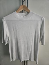 Comma Damen Shirt Pullover Weiß 42
