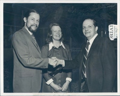 1973 Photo James Caragranes Chairman John Brode Elizabeth Dunn Politics Mayor