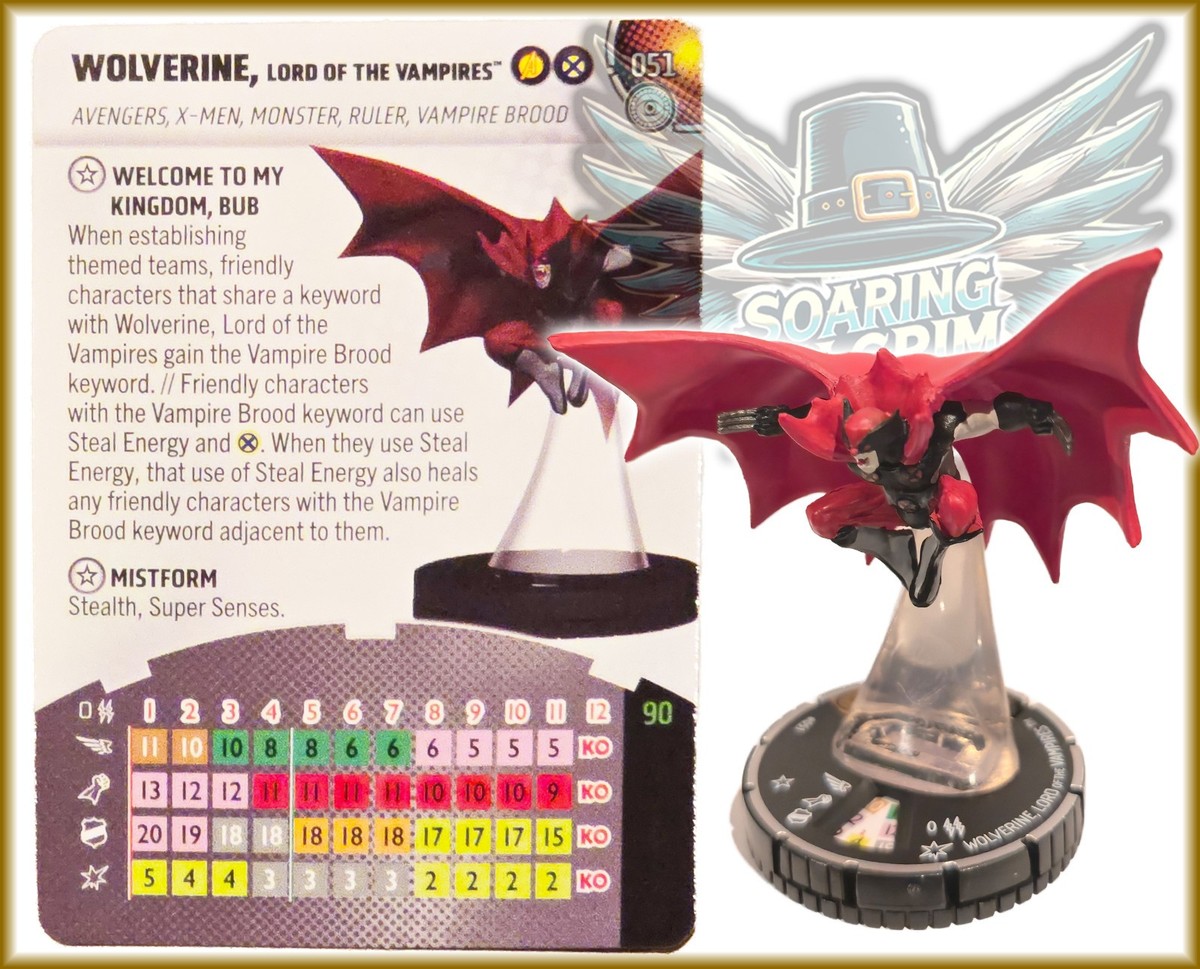Marvel Heroclix WOLVERINE, LORD OF THE VAMPIRES - 051 - CHASE