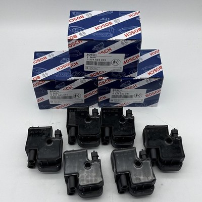 6Pack BOSCH Ignition Coil 0221503035 For Mercedes-Benz C CL CLK ML S Class NEW