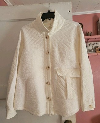 Terra & Sky 1x Quilted Furry Woman's Jacket
