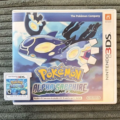 Pokémon Alpha Sapphire Nintendo 3DS Multiplayer Manual Original Case 2014